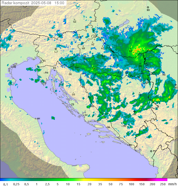 Padavine Hrvaška