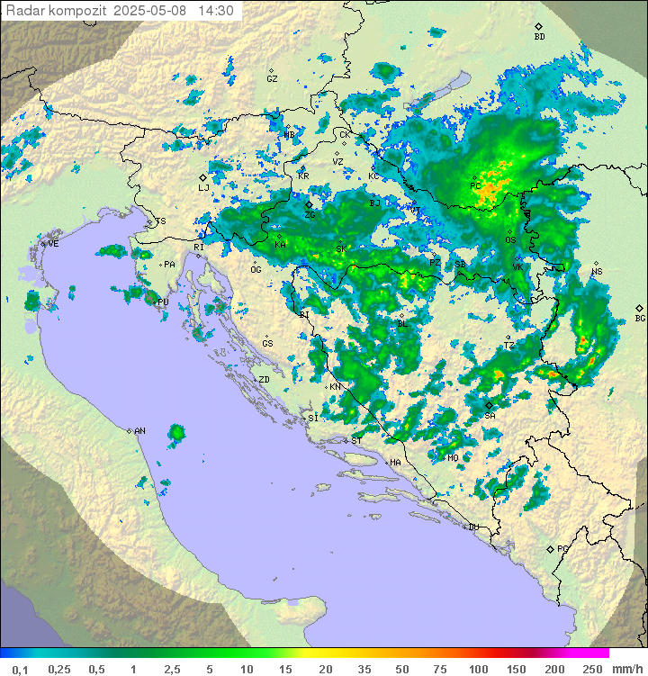 Padavine Hrvaška