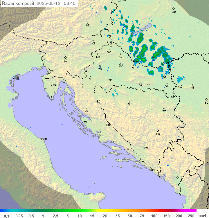 Padavine Hrvaška