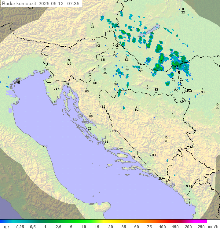 Padavine Hrvaška
