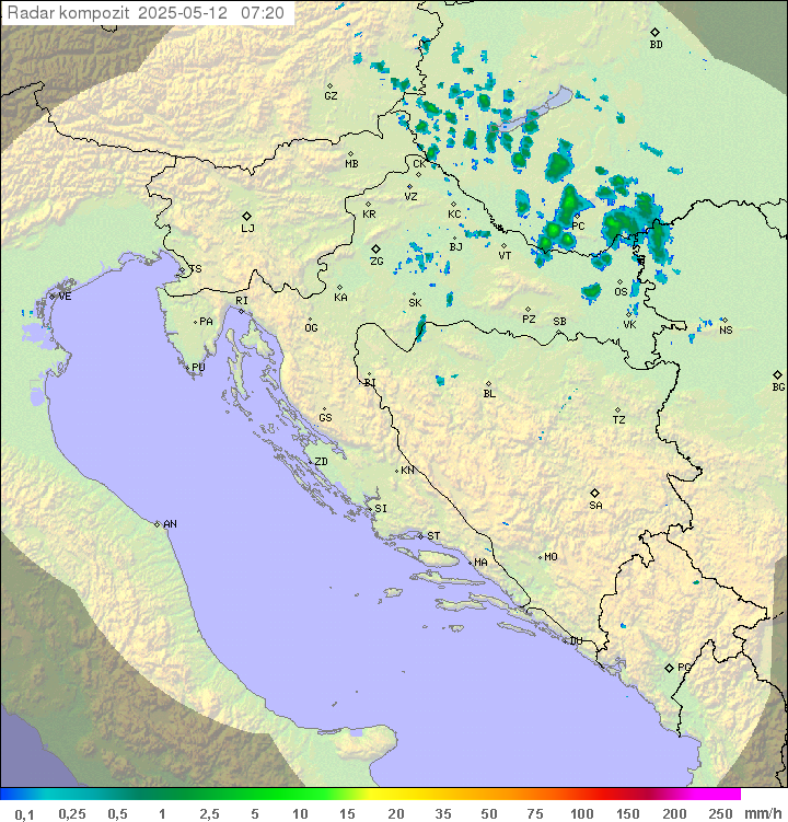 Padavine Hrvaška