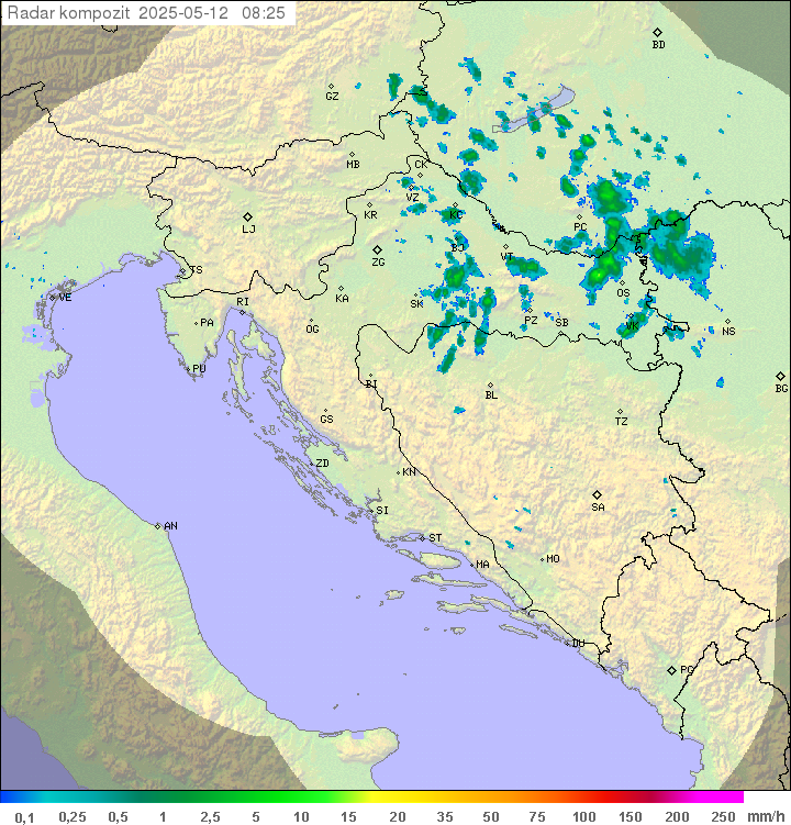 Padavine Hrvaška
