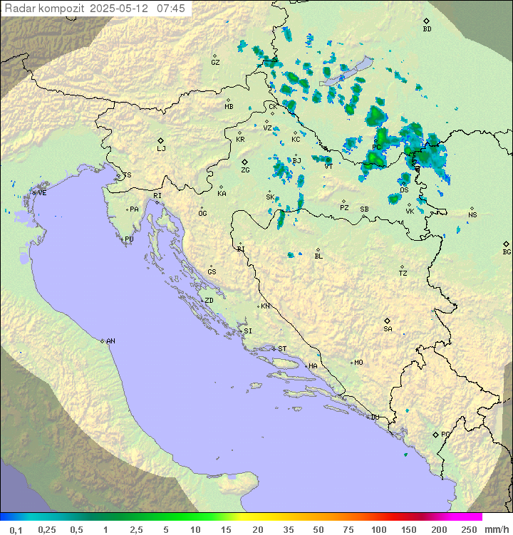Padavine Hrvaška