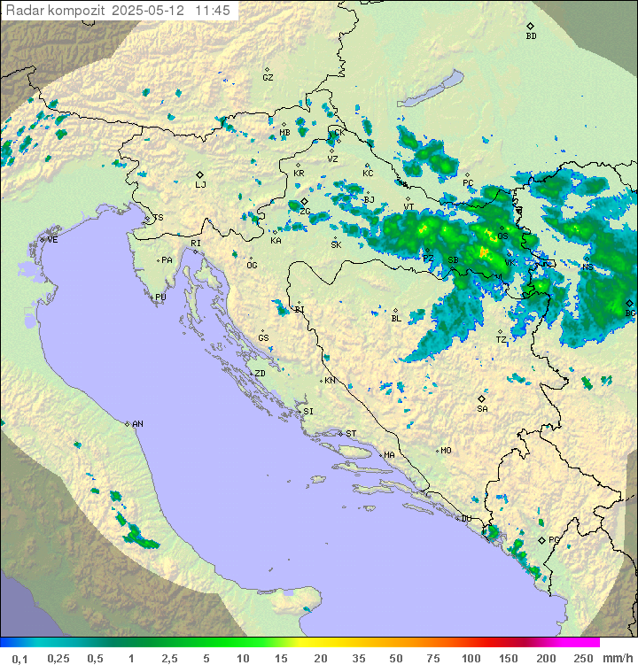 Padavine Hrvaška