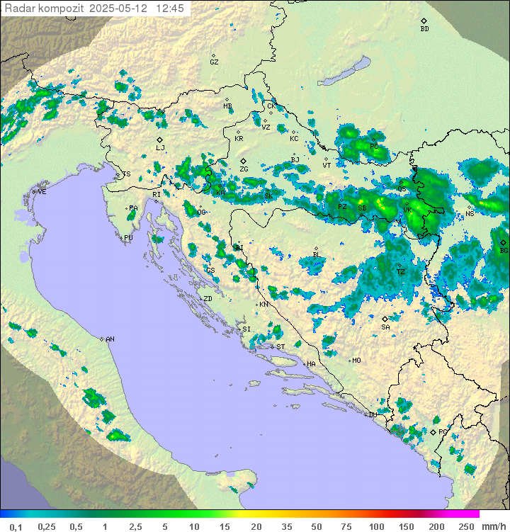 Padavine Hrvaška