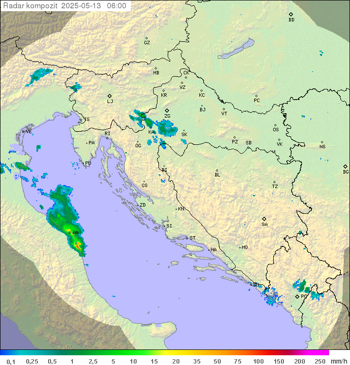 Padavine Hrvaška