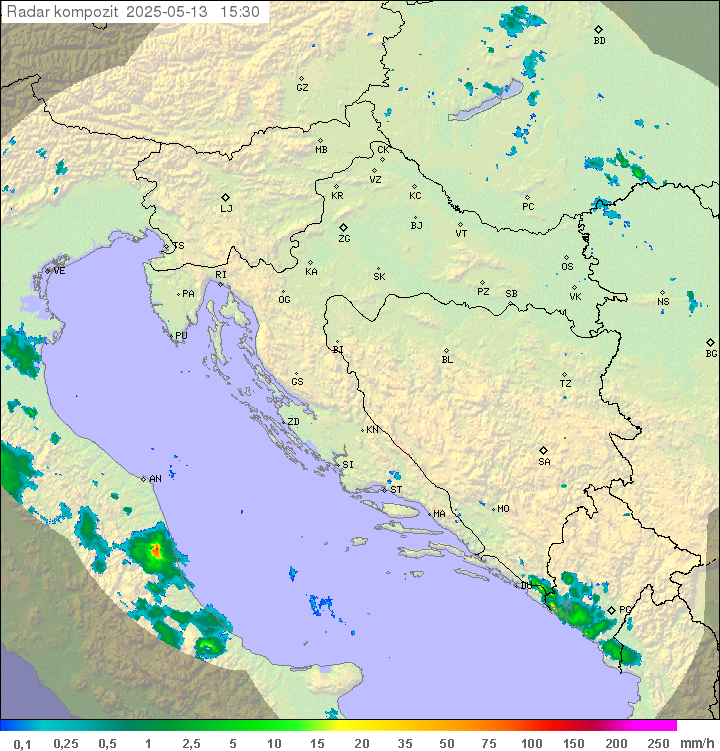 Padavine Hrvaška