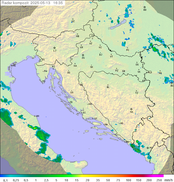 Padavine Hrvaška