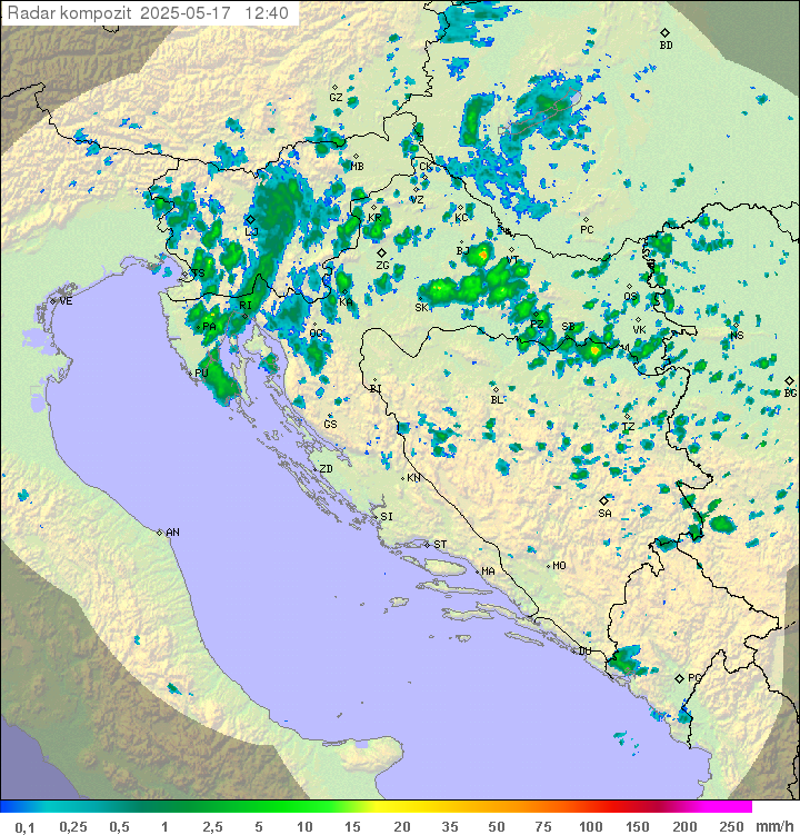 Padavine Hrvaška