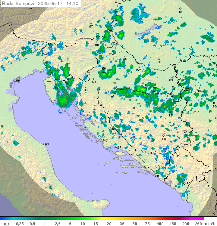 Padavine Hrvaška