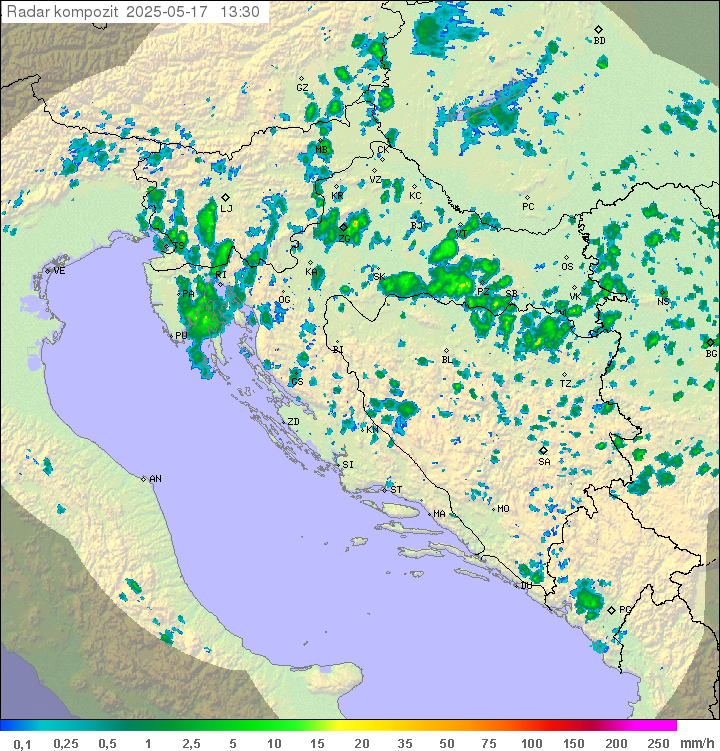 Padavine Hrvaška