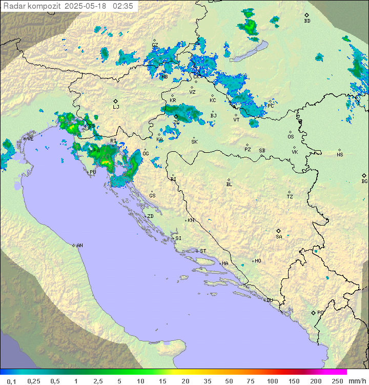Padavine Hrvaška