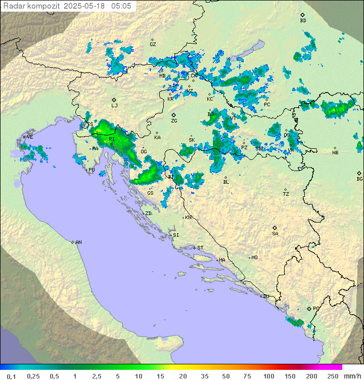 Padavine Hrvaška