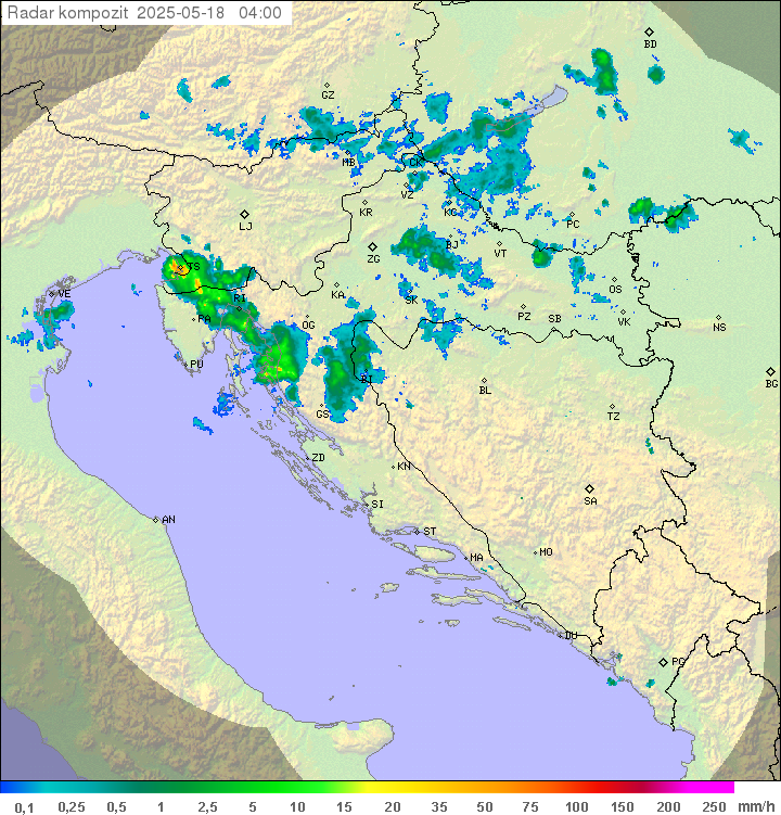 Padavine Hrvaška