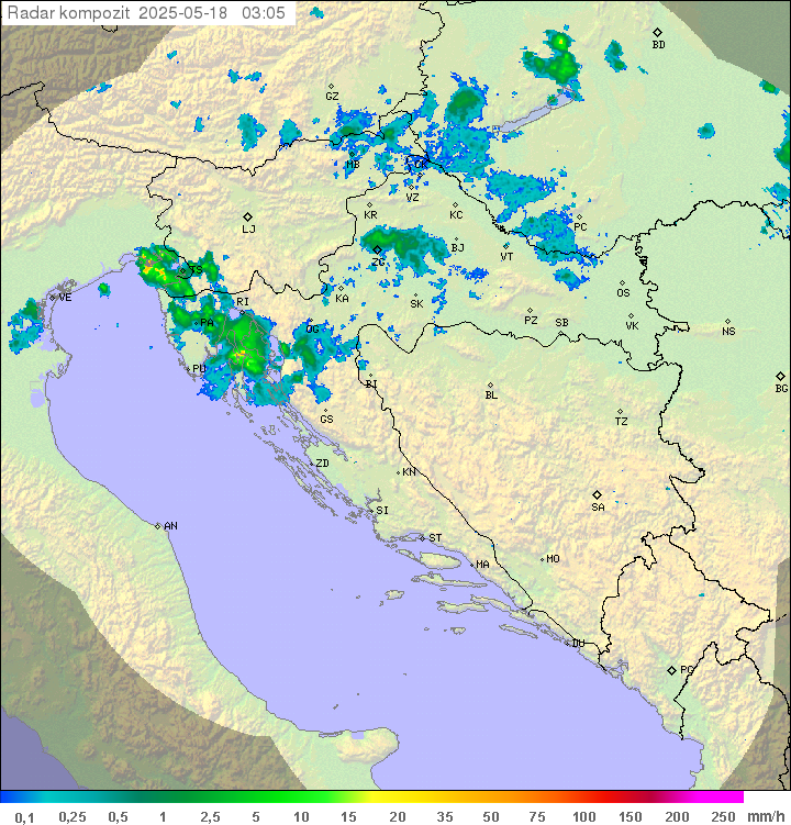 Padavine Hrvaška