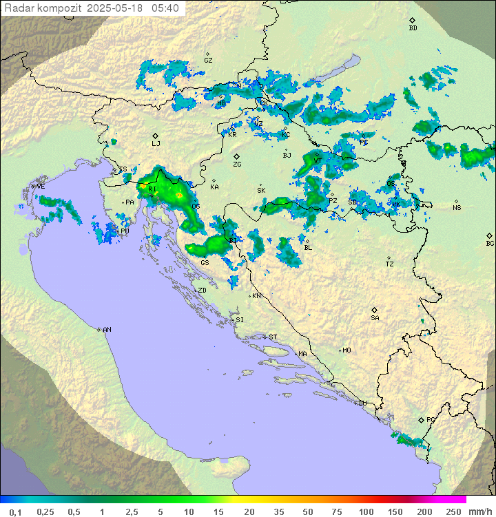 Padavine Hrvaška
