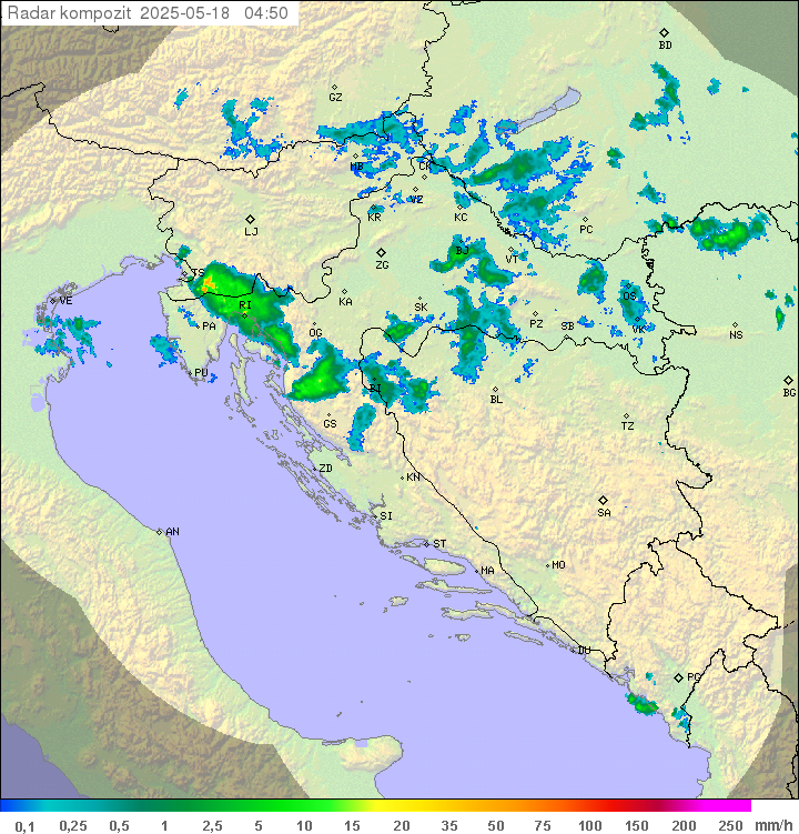 Padavine Hrvaška