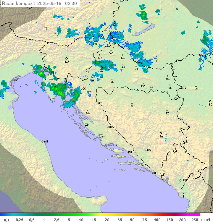 Padavine Hrvaška
