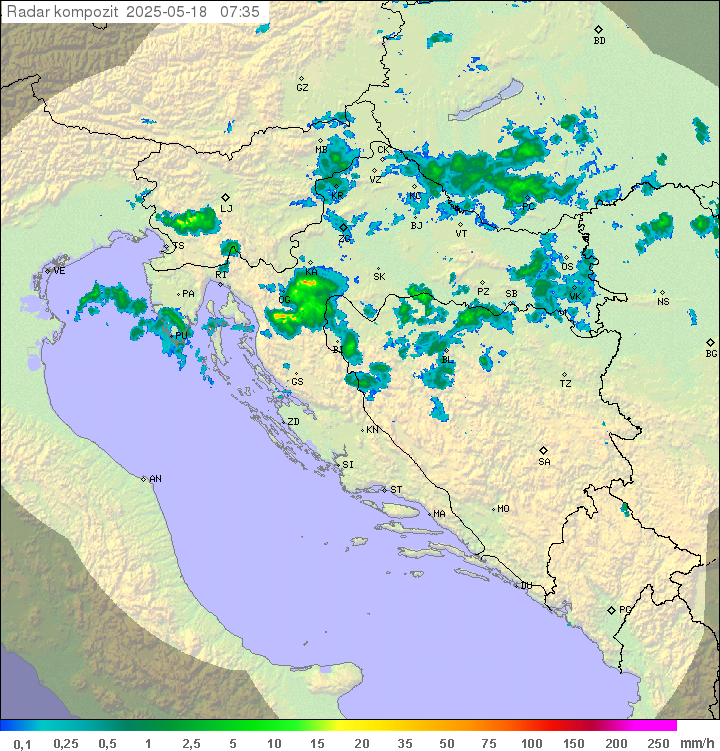 Padavine Hrvaška