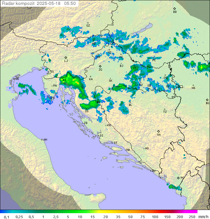 Padavine Hrvaška