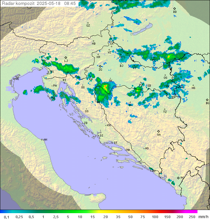 Padavine Hrvaška