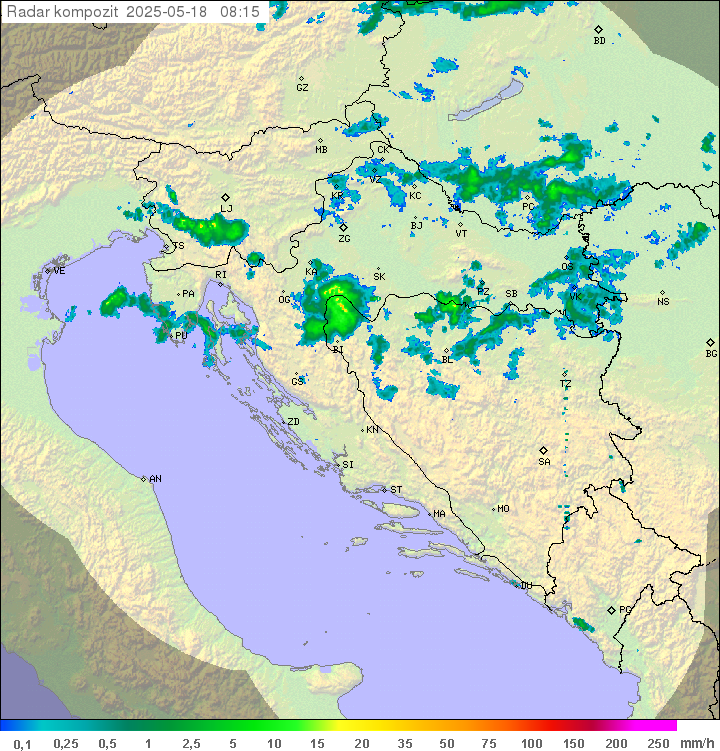 Padavine Hrvaška