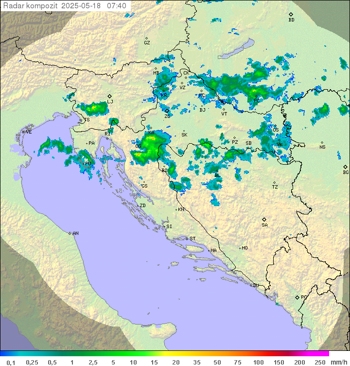 Padavine Hrvaška