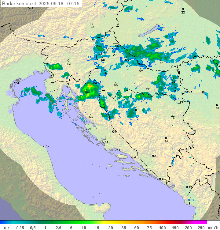 Padavine Hrvaška