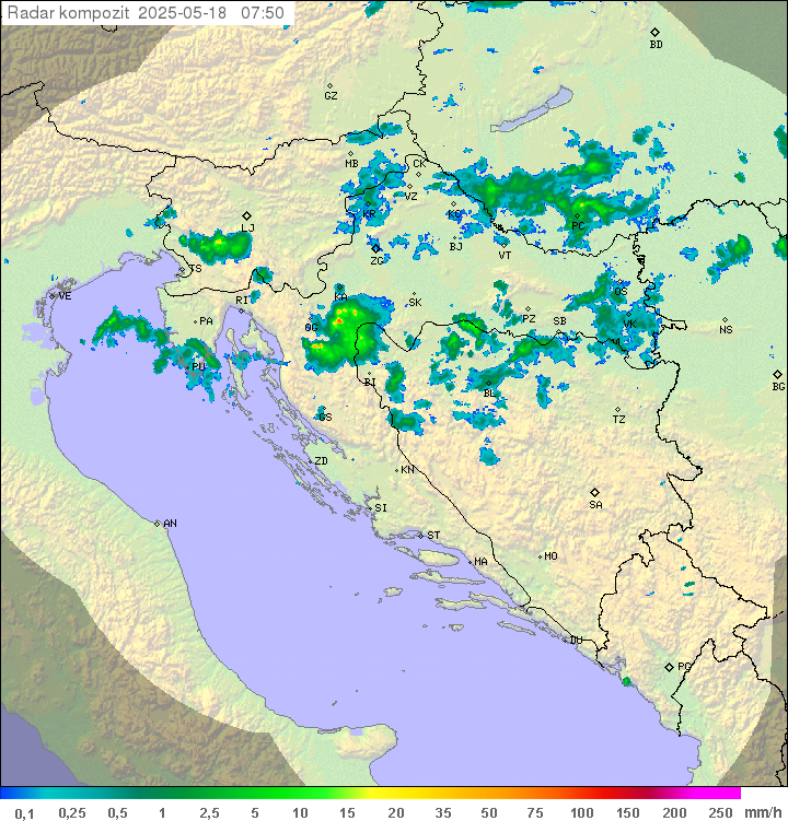 Padavine Hrvaška