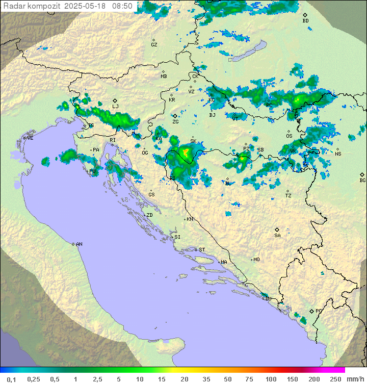 Padavine Hrvaška