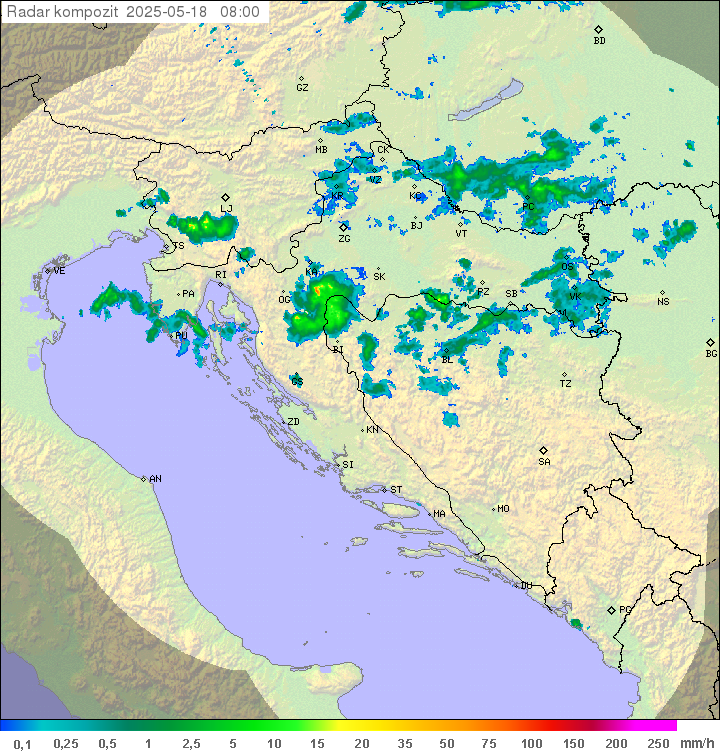 Padavine Hrvaška