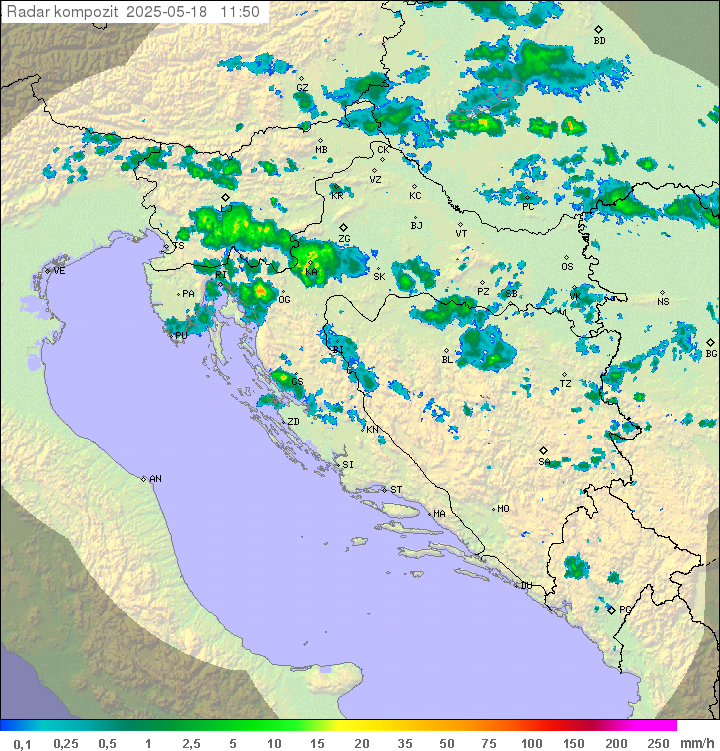 Padavine Hrvaška