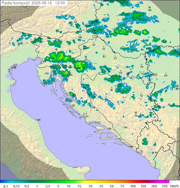 Padavine Hrvaška