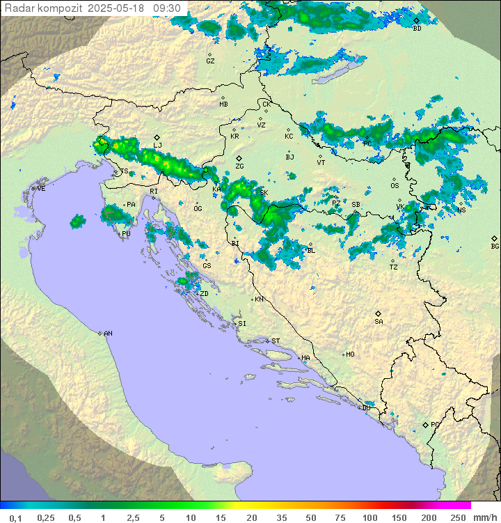 Padavine Hrvaška