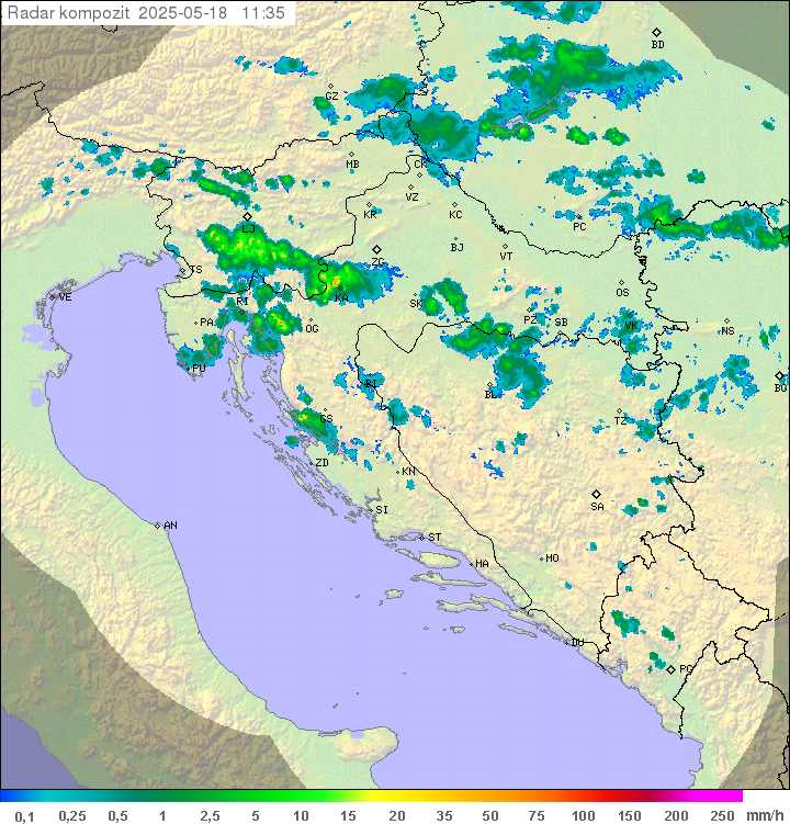 Padavine Hrvaška