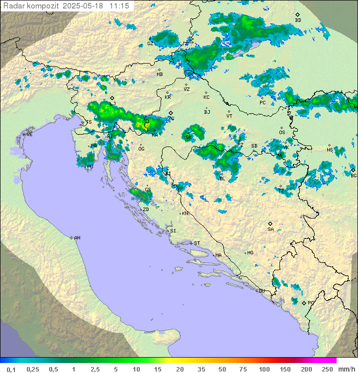 Padavine Hrvaška