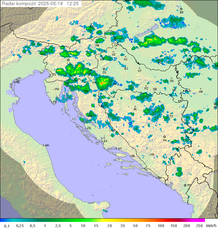 Padavine Hrvaška