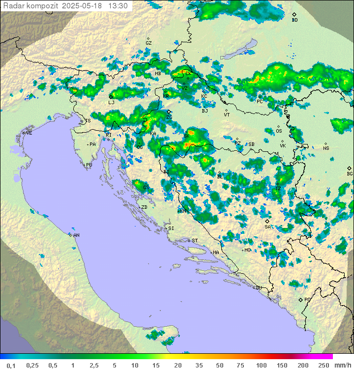 Padavine Hrvaška