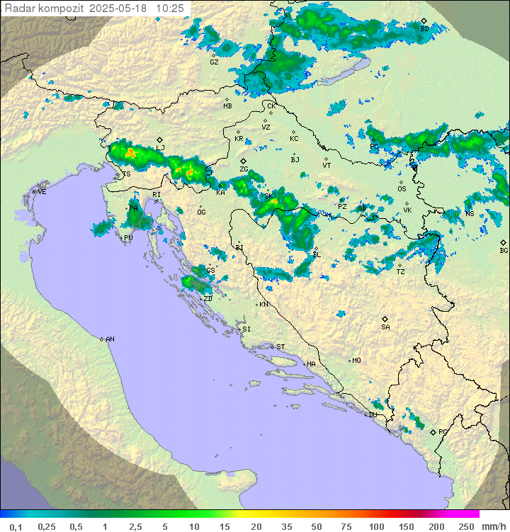 Padavine Hrvaška