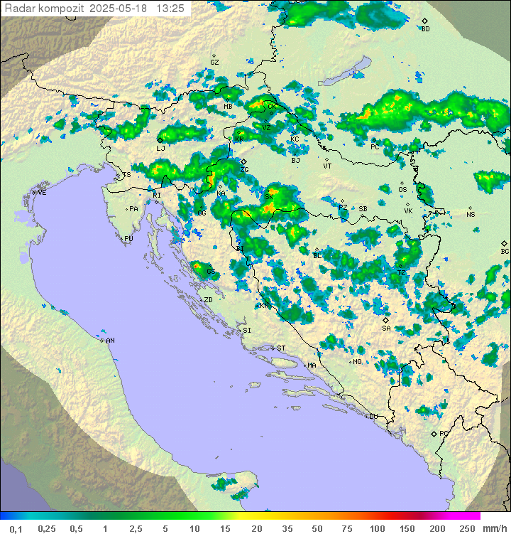 Padavine Hrvaška