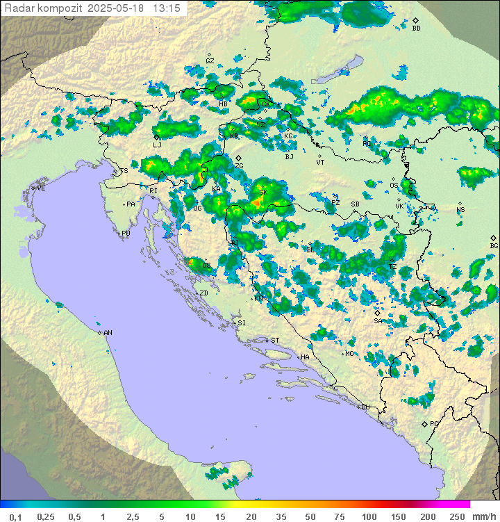 Padavine Hrvaška