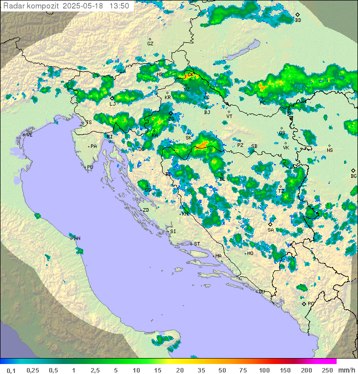 Padavine Hrvaška