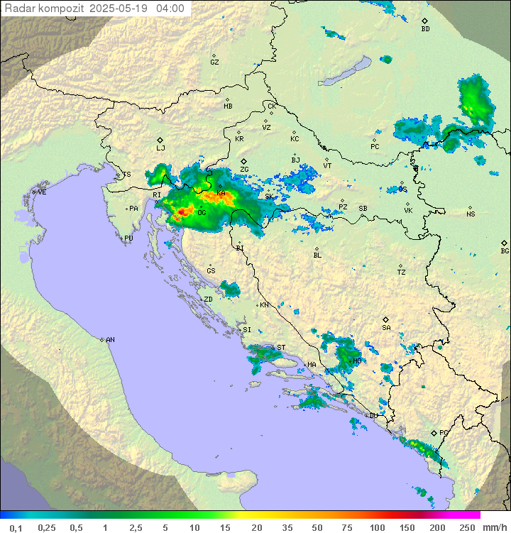 Padavine Hrvaška