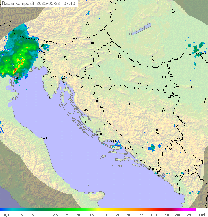 Padavine Hrvaška