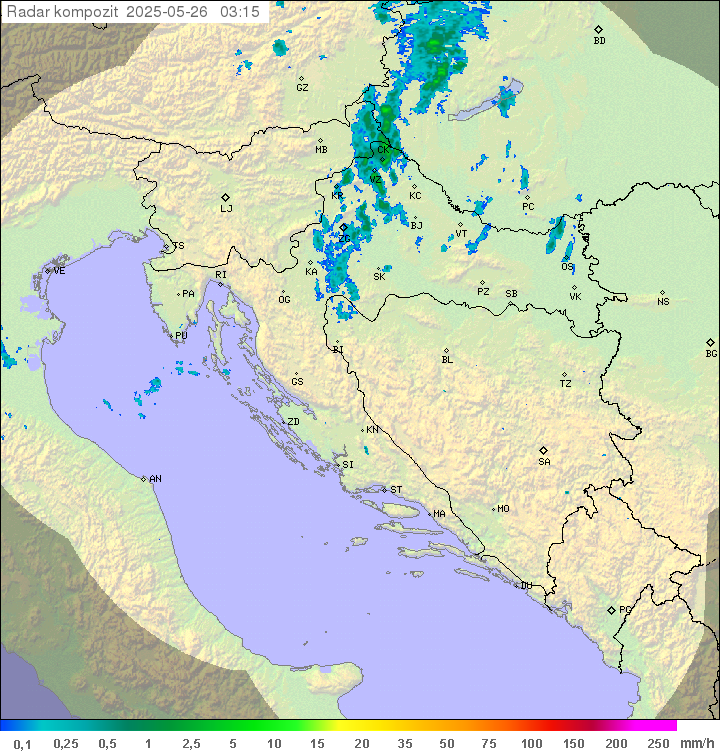 Padavine Hrvaška