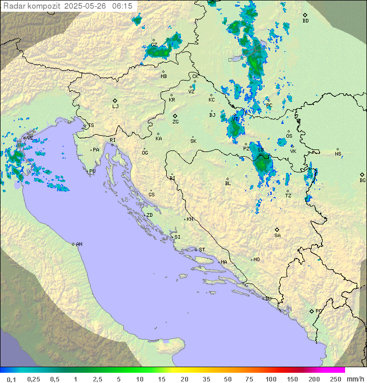 Padavine Hrvaška