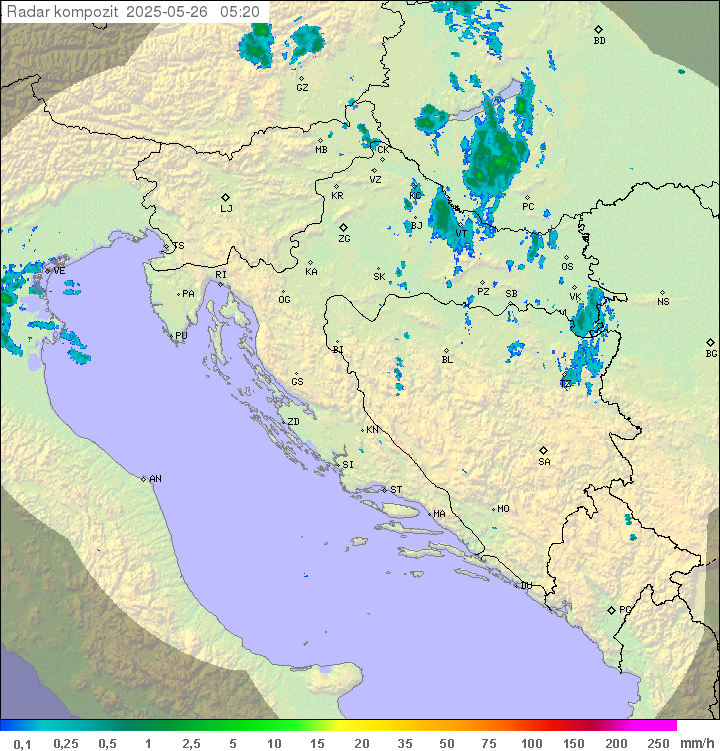 Padavine Hrvaška