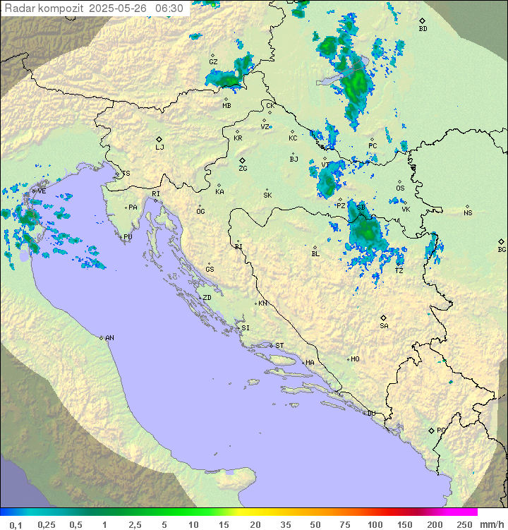 Padavine Hrvaška