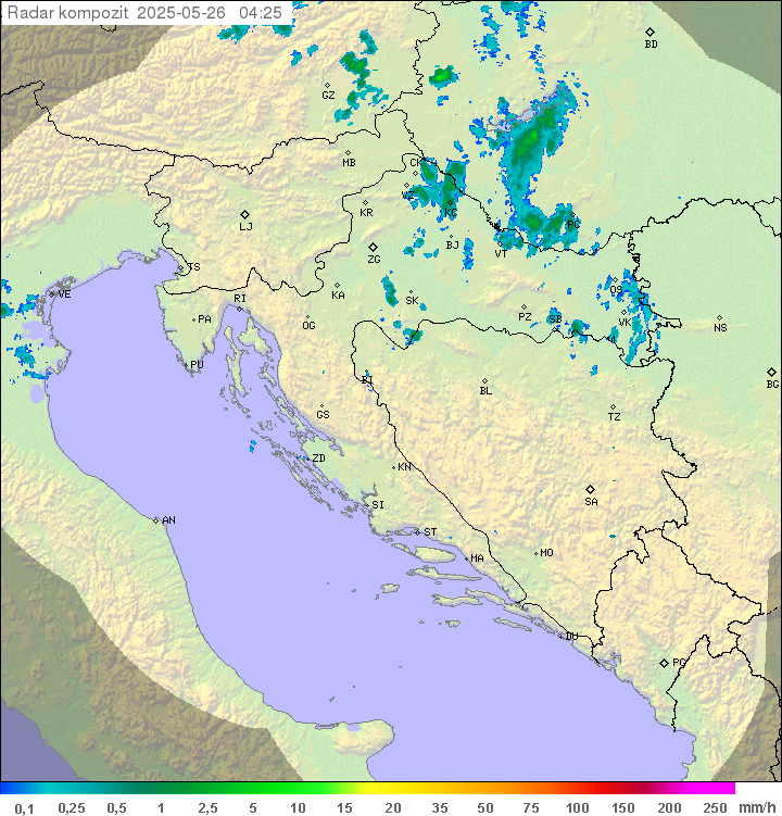 Padavine Hrvaška