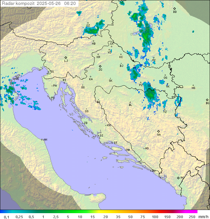 Padavine Hrvaška